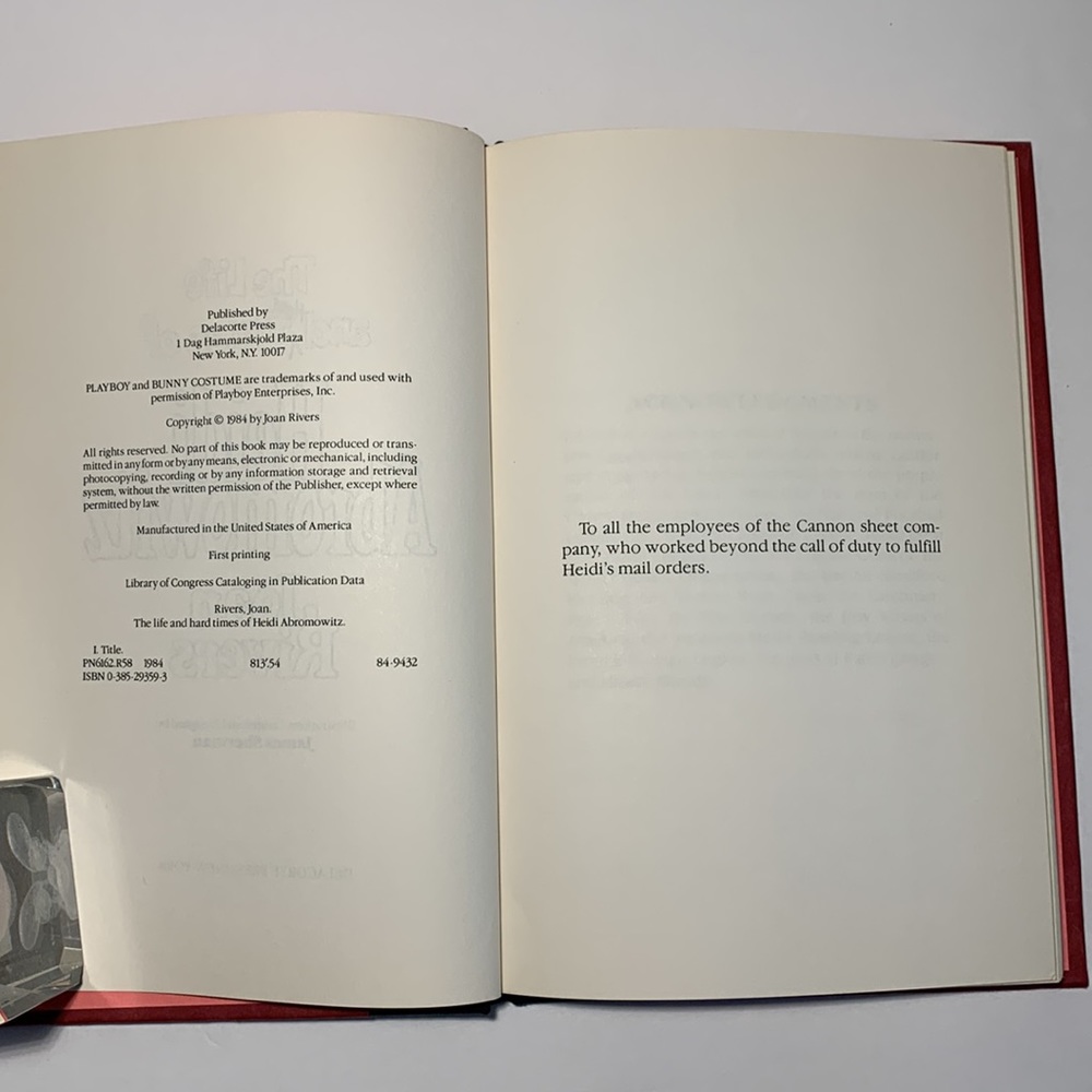 The Life And Hard Times of Heidi Abromowitz By Joan Rivers 1984 First Printing - Picture 8 of 12